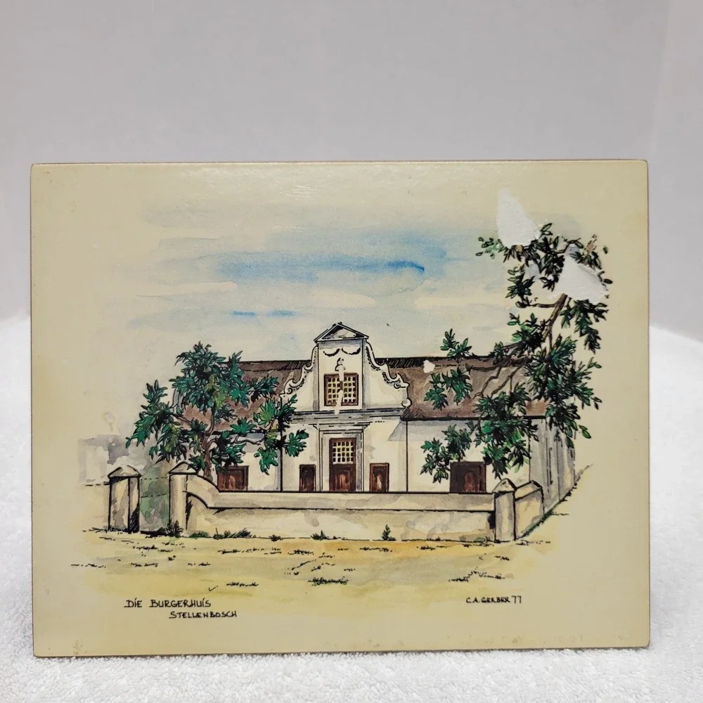 Vintage 7.5X9.5 place mats featuring famous buildings from S Africa